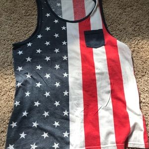 Men’s Hollister american flag tank